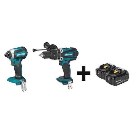 Cordless Combo Kit, 18.0 V, 2 Tools, 2 Batt MPN:XDT13Z, XPH03Z + BL1840B-2