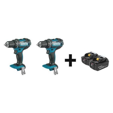 18V LXT Drill Kit, 1/2 in, 18 V DC, Battery Included Cordless Drill MPN:XFD10Z, XFD10Z + BL1840B-2