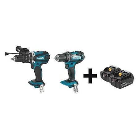 Cordless Combo Kit, 18.0 V, 2 Tools, 2 Batt MPN:XPH03Z, XFD10Z + BL1840B-2