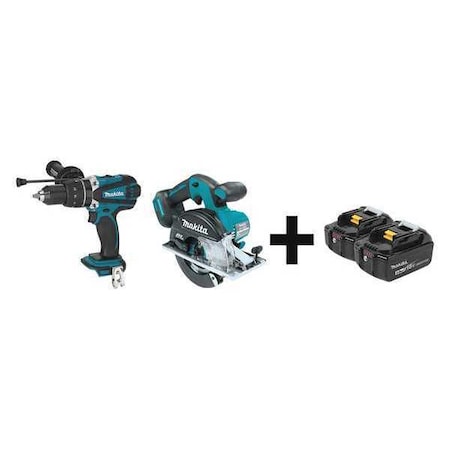 Cordless Combo Kit, 18.0 V, 2 Tools, 2 Batt MPN:XPH03Z, XSC02Z + BL1840B-2