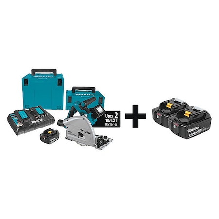 Cordless Circ Saw Kit, 6-1/2 in Blade Dia MPN:XPS01PTJ + BL1850B-2