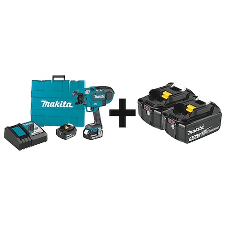 Cordless Rebar Tying Tool Kit, Voltage 18V DC, 21 ga. Wire, Includes Battery/Charger MPN:XRT01TK + BL1850B-2
