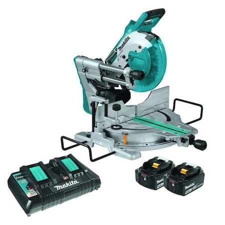 Cordless Miter Saw Kit, 10 in Blade Dia., Max Blade Speed: 4, 400 RPM 5/8 in Arbor Size MPN:XSL06PT