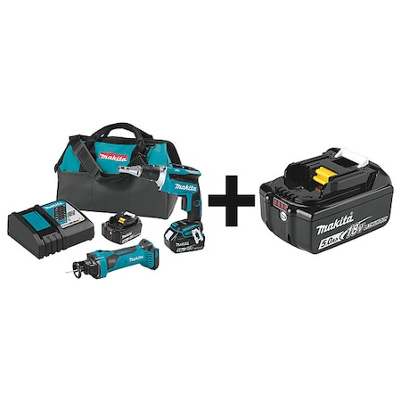 Cordless Combination Kit, 2 Tools, 18V DC MPN:XT255T + BL1850B