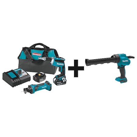 Cordless Combination Kit, 18.0VDC, 3 Tools, Voltage: 18V MPN:XT255T + XGC01Z