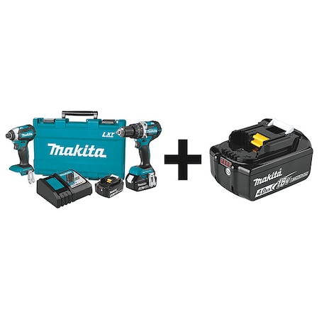 Cordless Combination Kit, 2 Tools, 18V DC MPN:XT269M + BL1840B