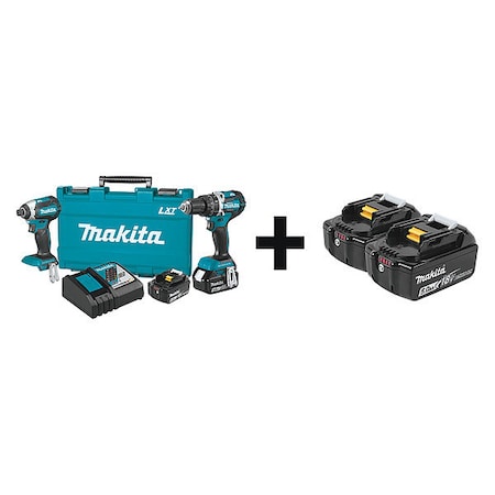Cordless Combination Kit, 2 Tools, 18V DC MPN:XT269M + BL1850B-2