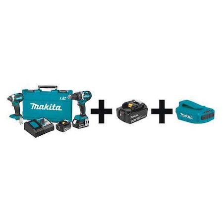 Cordless Combo Kit, 18.0 V, 2 Tools, 3 Batt MPN:XT269M + BL1850B + ADP05