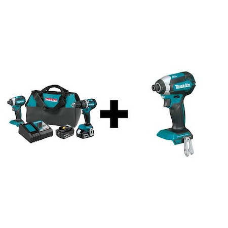 18V LXT Brushless 2pc Combo Kit (4.0Ah) MPN:XT269M + XDT13Z