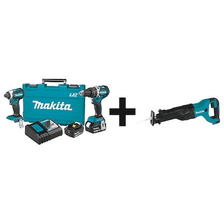 Cordless Combination Kit, 3 Tools, 18V DC MPN:XT269M + XRJ04Z