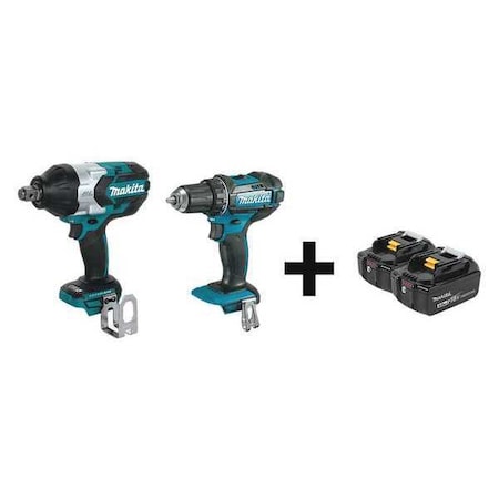 Cordless Combo Kit, 18.0 V, 2 Tools, 2 Batt MPN:XWT07Z, XFD10Z + BL1840B-2