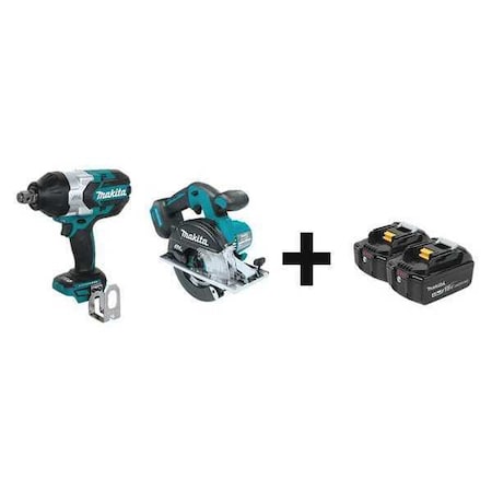 Cordless Combo Kit, 18.0 V, 2 Tools, 2 Batt MPN:XWT07Z, XSC02Z + BL1840B-2