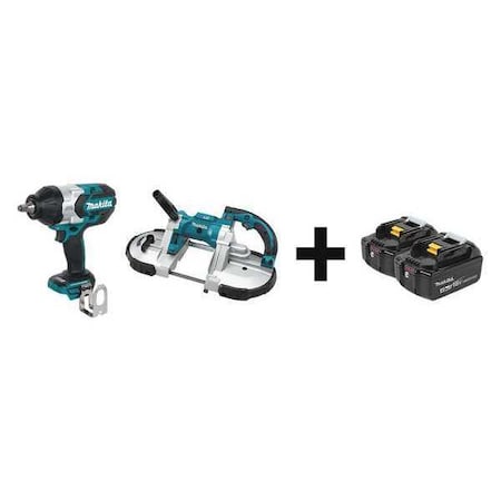 Cordless Combo Kit, 18.0 V, 2 Tools, 2 Batteries MPN:XWT08Z, XBP02Z + BL1840B-2