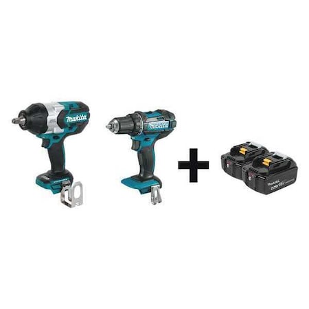 Cordless Combo Kit, 18.0 V, 2 Tools, 2 Batt MPN:XWT08Z, XFD10Z + BL1840B-2