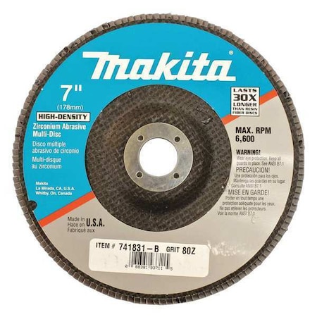 Multi Disc, 80 Grit, For GA7001L, 7