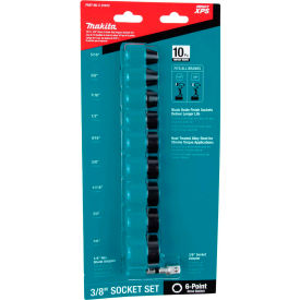 Makita® Impact XPS™ Impact Socket Set w/ Std Socket Adapter 10 Pc. 3/8