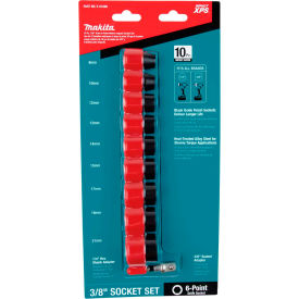Makita® Impact XPS™ Impact Socket Set w/ Std Socket Adapter 10Pc 3/8