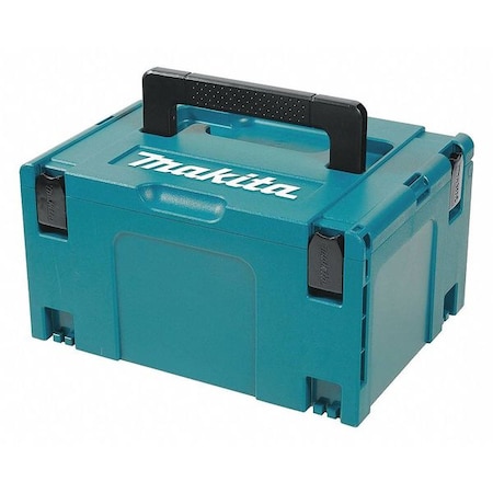 MAKPAC Interlocking Tool Case, Plastic, Blue, 15-1/2 in W x 11-1/2 in D x 8-1/2 in H MPN:197212-5