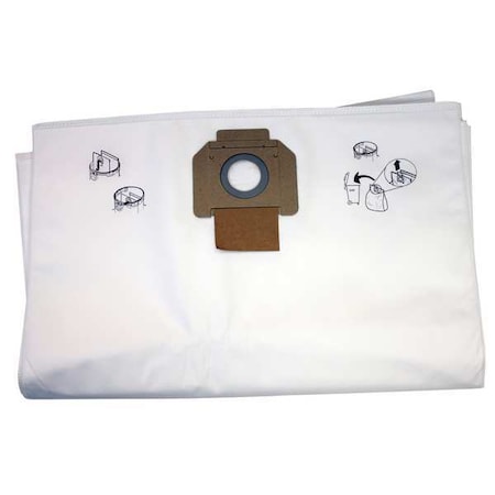 Vacuum Bag, Wet/Dry, Fleece Filter, 5 PK MPN:P-78293