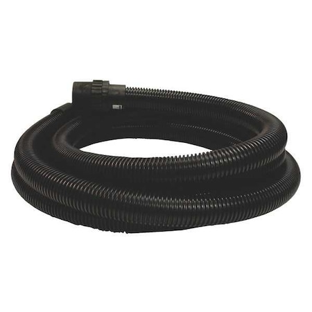 Vacuum Hose, 16 ft L, Black, Plastic MPN:P-79865