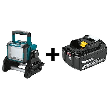 WorkLightKit, LED, 3, 000lm, (1)5.0Ah MPN:DML811 + BL1850B