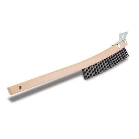 Wire Brush, w/ Scraper, 14-1/4 in L Overall, 12 PK MPN:0194
