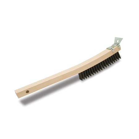 Wire Brush, w/ Scraper, 14-1/4 in L Overall, 12 PK MPN:0933