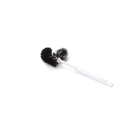Bowl Brush, Black, White Plastic, 15 in L Overall, 12 PK MPN:2102