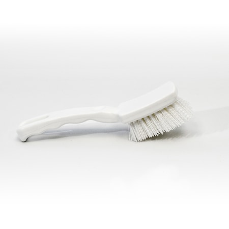 Machine Brush, White, Plastic, 7 in L Overall, 6 PK MPN:2690