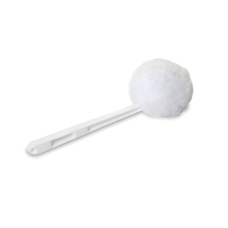Bowl Mop, White, White Plastic, 12-1/4 in L Overall, 100 PK MPN:280412