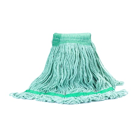 Looped-End Wet Mop, Green, PK12, 53520 MPN:53520
