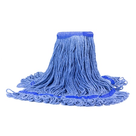 Looped-End Wet Mop, Blue, PK12, 53620 MPN:53620
