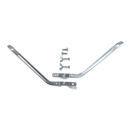 Heavy Duty Steel Handle Broom Brace, Silver, PK 12 MPN:650001