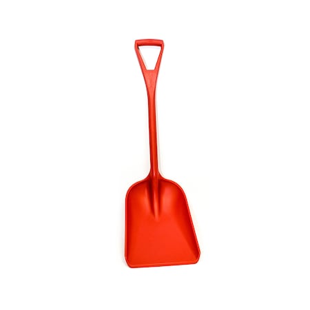 Sanitary Shovel, Polypropylene Blade, 36 in L Red Polypropylene Handle MPN:62236