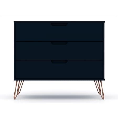 Dresser, 3- Drawers, Tatiana Midnight Blue MPN:103GMC