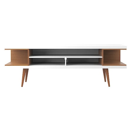 Utopia 70.47 TV Stand, White Gloss/Maple Cream MPN:19752
