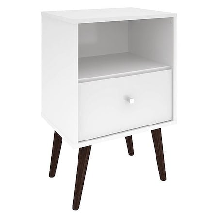 Nightstand, Mid Century, White MPN:203AMC6