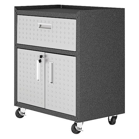 Mobile Cabinet, 30.3 in W, Grey MPN:2GMCC