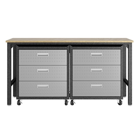 Fortress 6.0 Mobile Garage Cabinet, Gray, Steel MPN:19GMC
