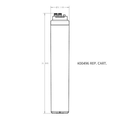 Water FilterCartridge, 5micron, 1.5 gpm MPN:K00536