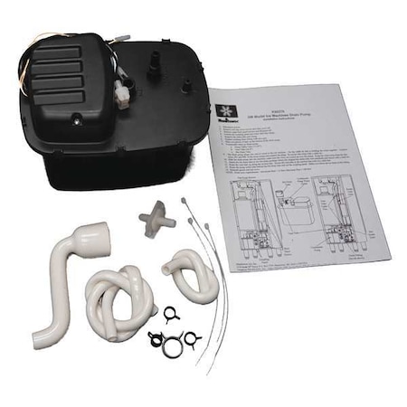 Drain Pump, Black, Plastic, 9 in H MPN:K-00376