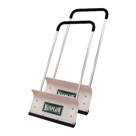 Snow Shovel, 24 in W x Plastic Blade, 48 in L Aluminum Handle MPN:PRO24 2PK
