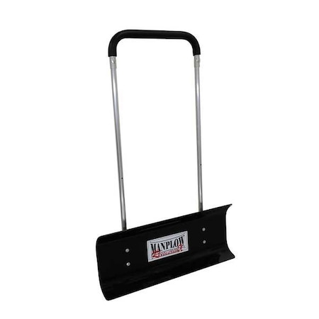 Snow Pusher, 32 in W x Plastic Blade, 50 in L Aluminum Handle MPN:RevX32