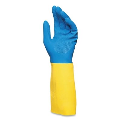 Two Tone - Sz 9 28 Mil Neo/Latex  Diamond Grip MPN:405429ZQK