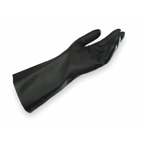 Butoflex Chemical Resistant Gloves, Butyl, 13 3/4 in L, 20 mil, Black, 8, 1 PR MPN:650