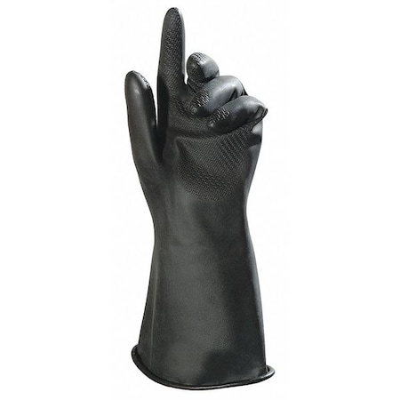 Butoflex Chemical Resistant Gloves, Butyl, 14 1/2 in L, 20 mil, Black, 7, 1 PR MPN:651