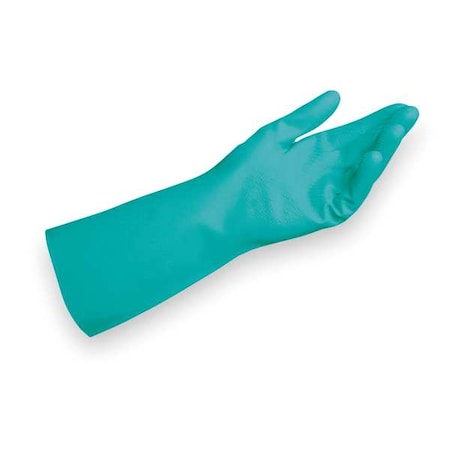 Cleanroom Gloves, 5 ISO Class, Nitrile, 13 in L, 11 mil, Green, 72 PK MPN:A10CR