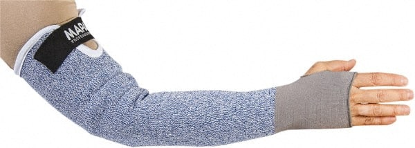 Cut & Puncture-Resistant Sleeve: Size Universal, HDPE, Blue, ANSI Cut A4 MPN:537012