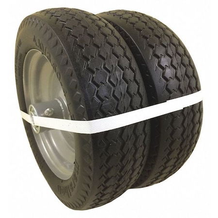 Silver Polyurethane Flat Free Wheel, 2 PK MPN:30210