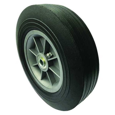 Hand Truck Wheel, 5/8 in. Bore Dia, Offset, Tread: Ribbed MPN:40N434